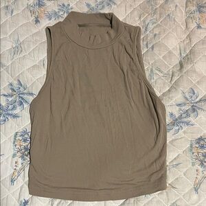 SHEIN Sleeveless Taupe Tank Top